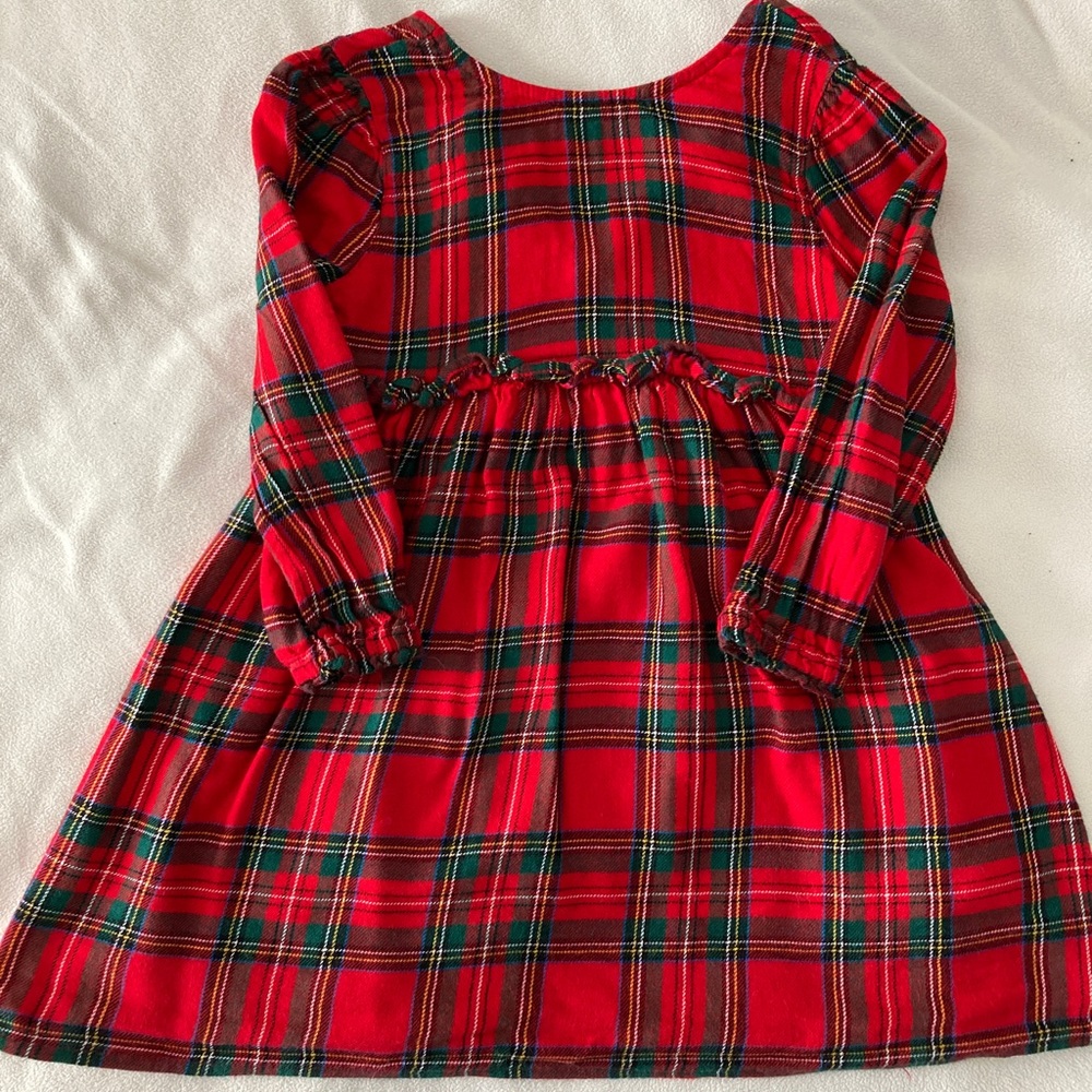 Holiday plaid tartan dress